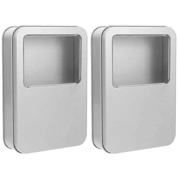 Silver Tvållåda för Resor 2-pack med Lock för Tvålförvaring
