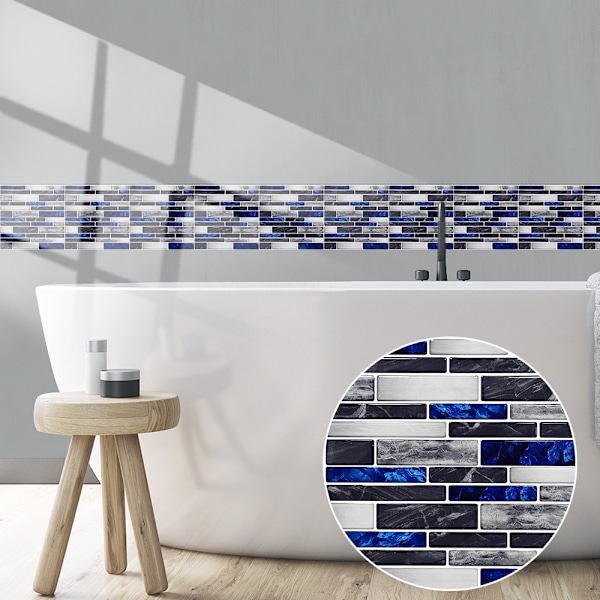 15 cm seinäkoriste kotiin, itseliimautuvat kylpyhuoneen ja keittiön mosaiikkilaatat, 30 kpl. Oath ET056