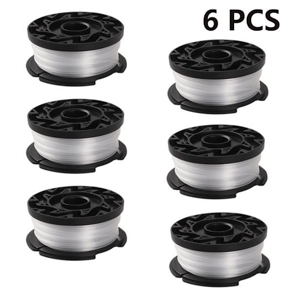 3/4/6 kappaletta vaihdettava yhteensopiva BLACK+DECKER AF-100 Trimmer Spool - 6 pakkaus