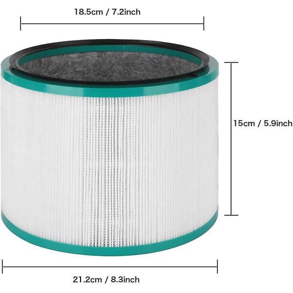 2-pak erstatnings-HEPA-filter til Pure Cool Link Dp01, Dp02 og til Pure Hot + Cool Link Hp01, Hp0