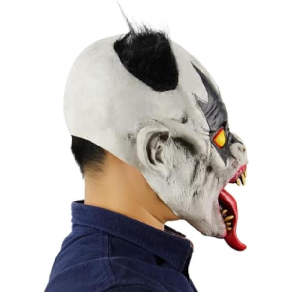 Aikuisten Spooky Halloween Latex Realistinen Puku - Pelottava Silikoni Koko Kasvomaskilla - Cosplay tai Pukujuhlat