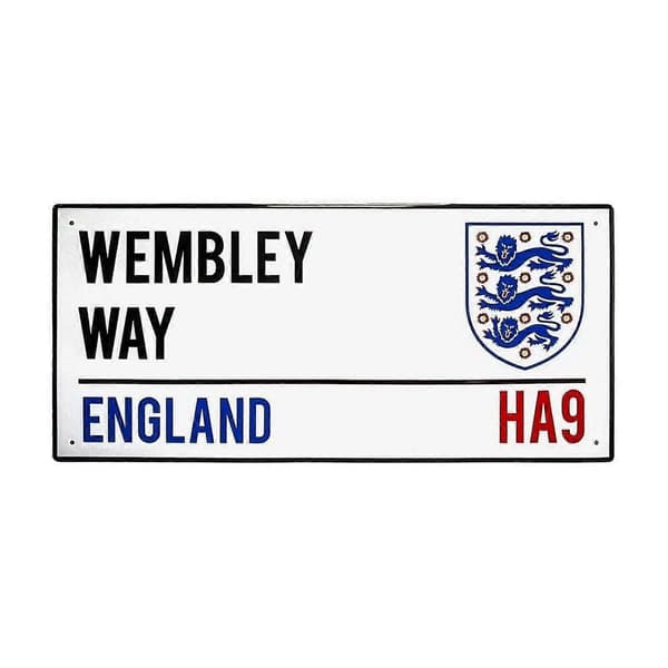 England FA Wembley Way Crest Gatunamnsskylt