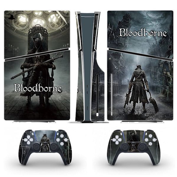 Playstation 5 Slim Ps5 Slim Bloodborne -tarra ja ohjaimen tarrat, naarmuuntumaton (Disk03) Style06