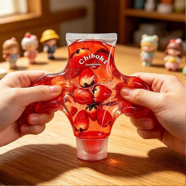 Tandkräm Squishy Långsamt Stigande TPR Klämleksak Söt Sensorisk Stresslindring Fidget för Barn Vuxna