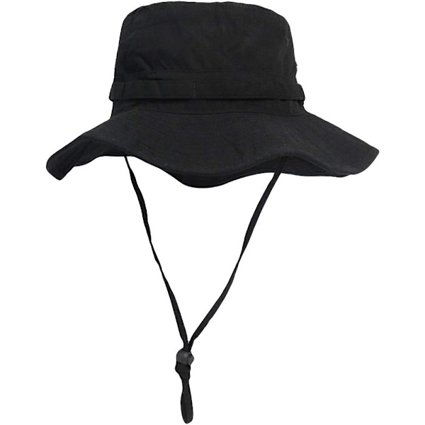 Hink med bred brätte UV-skydd solhatt Boonie hattar fiske vandring safari utomhus hattar för män och kvinnor