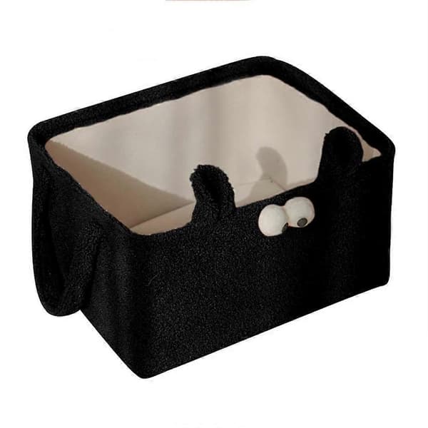 Sheepskin Storage Basket for Home Thick Sheepskin