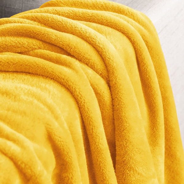 Fleece tæppe sort tæpper til sofa og seng, plys hyggeligt fuzzy tæppe 50\" x 60\", super blødt og varmt tæppe til efterår og vinter