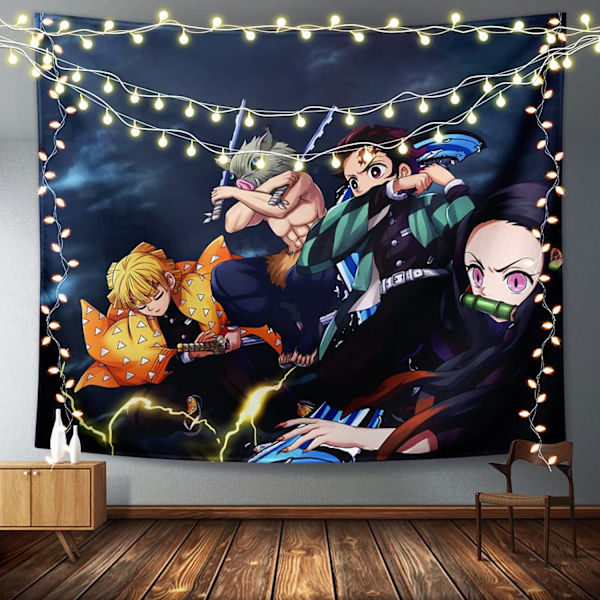 Anime Demon Poster - Anime Gobelin - Anime Poster Dekorasjon - Anime Gobelin Rullende Rulle, Kan Brukes Til Bursdagsfest Dekorasjon Gobelin 60x80 Tommer