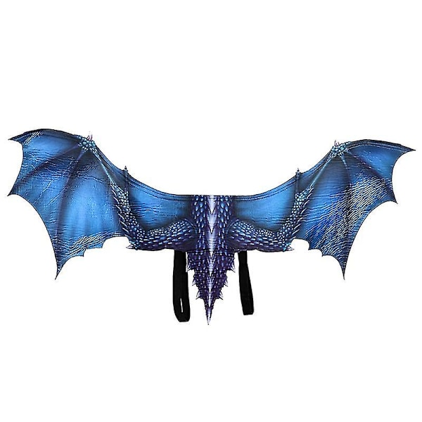 Aikuisten Halloween-karnevaali aikuisten koriste nonwoven-lohikäärmeen siivet Cosplay-siivet rekvisiitta#szfs18004 Blue