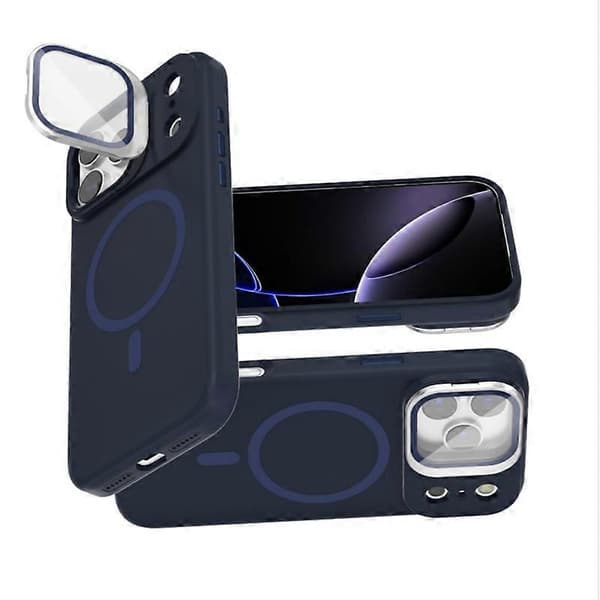 Magnetic Stand Case Compatible with iPhone 17 Air, Shockproof TPU Silicone Shell with Liquid