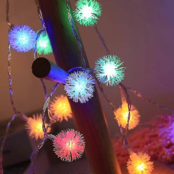 Farverige Solar Led Hår Bold String Lys Have Have Dekoration Jul
