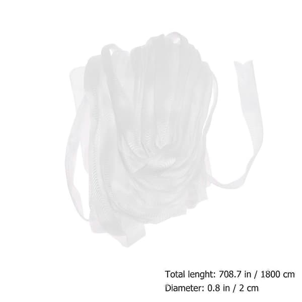 Plastskyddsnät för rosförpackning, 2 rullar, antikollisionsnylon, vit