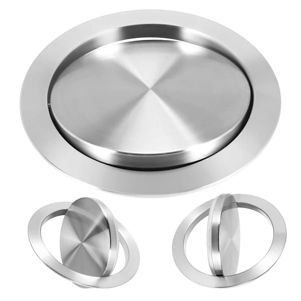 Trash Chute Lid Flush Built-in Balance Swing for Kitchen Countertop