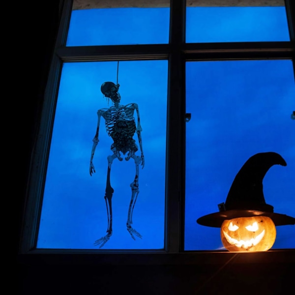Halloween-ikkunatarrat, Jättimäiset Pelottavat Halloween-ikkunatarrat Pelottavat Halloween-Siluetti-ikkunatarrat Koristeluun Sisä- ja Ulkotiloihin Juhliin (B) B