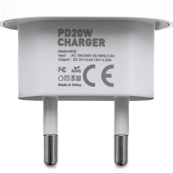 iPhone-oplader - Hurtigoplader - Adapter + Kabel 20W USB-C Hvid 4-Pack iPhone