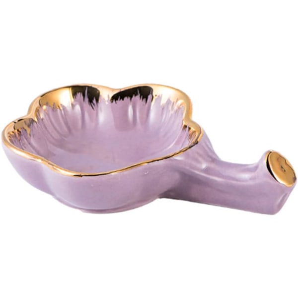 Multifunktionelle saucer til dipping, keramiske dyppeskåle, små dyppeskåle til sauce, spisepindsstativer - sort - 11x7x2,3cm
