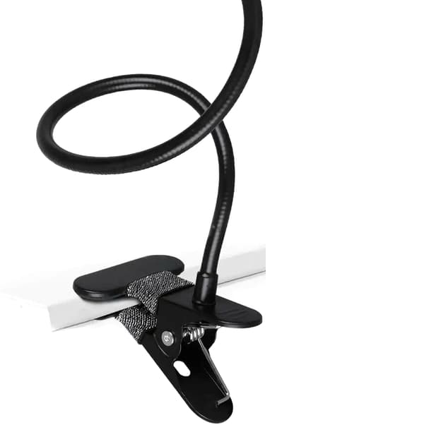 2-Pack Mobile Holder - Bendable Stand with Clamp for Mobile Black Black Svart
