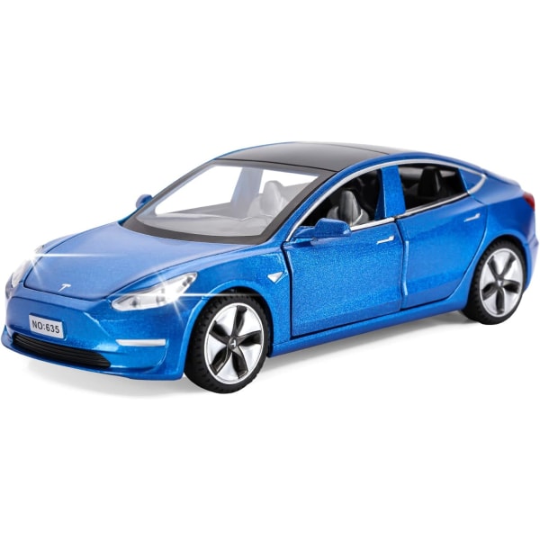 Modellbil Model 3 Diecast Metallmodellbilar Dra Bil för Pojkar och Flickor 3-12 År Gamla