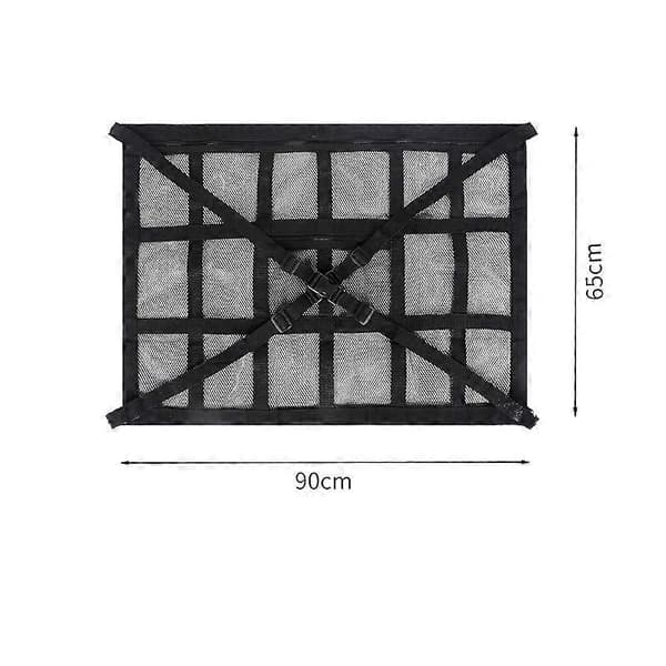 Car Roof Storage Net 18 Compartments Cross Pattern 80 Long, 53 Wide, Compatible with Various Car Models