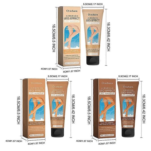 Vattentät Ben Kroppssminkning Ingen Överföring Vattenresistent Kladdfri Ben Concealer Lotion Bronze