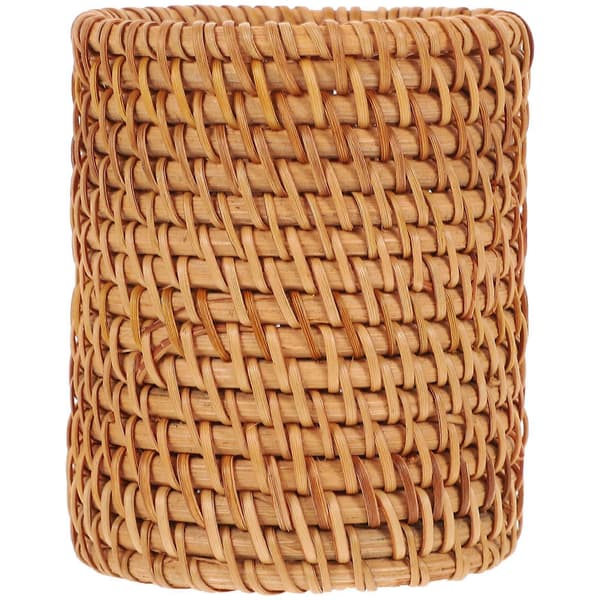 Rattan blyantholder papirvarerholder til opbevaring