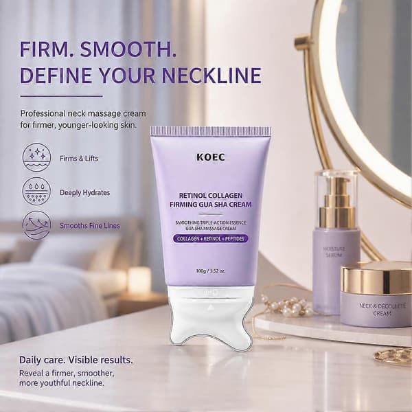KOEC Retinol Kollagen Opstrammende Gua Sha Creme 100g / 3.52 oz.