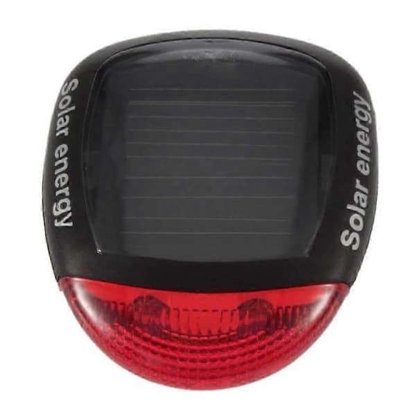 Solar Powered Bicycle Taillight Night Riding Cycling Accessories LED Warning Light