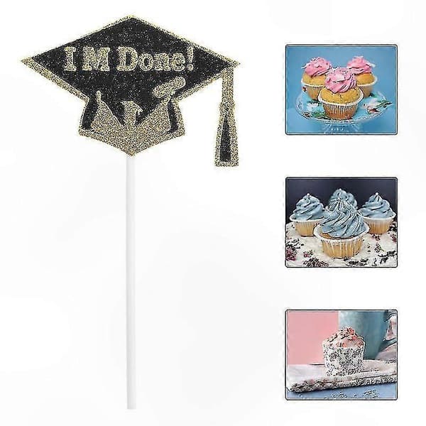10 stk. feiringskaketopper for konfirmasjonsfestdekorasjon