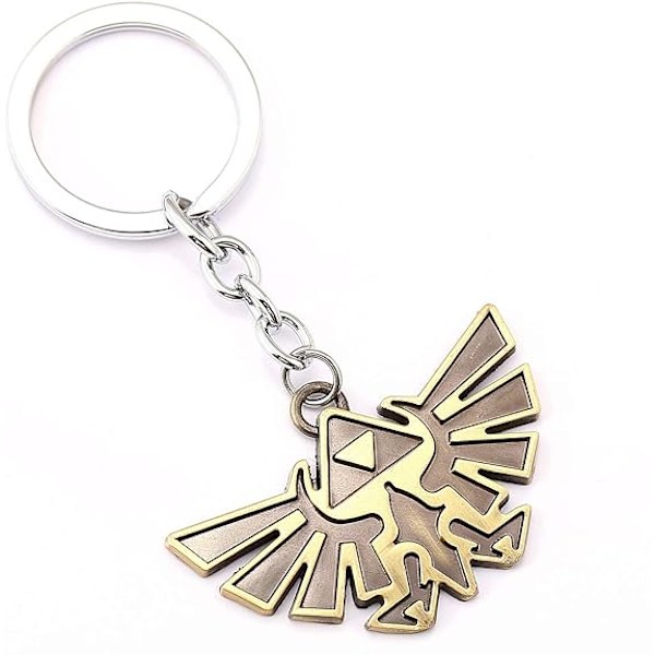Zelda nøglering metalskilt emalje Zelda nøglering Zelda skjoldskilt nøglering