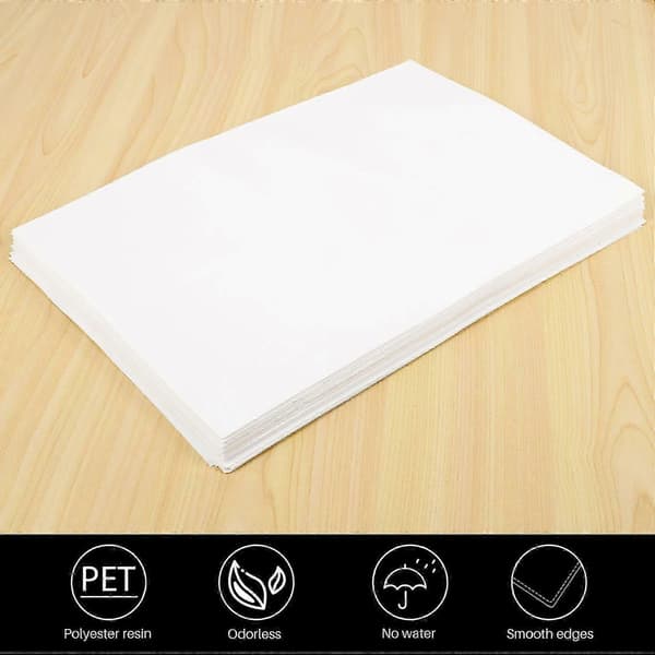8x12 tommer sublimering krympeplast, 60 stk hvit sublimering krympeplast for termokopper, krus, kopper og mer