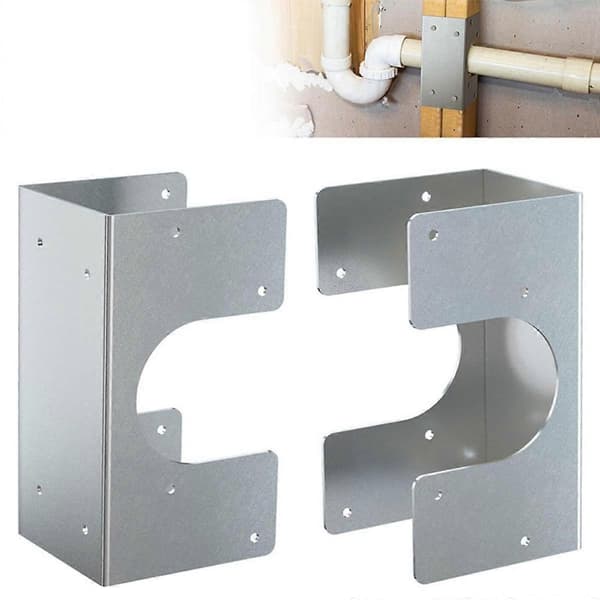 2-pack rörfästen i kolstål galvaniseradubbelregel-sko för rör upp till 2.375 inches