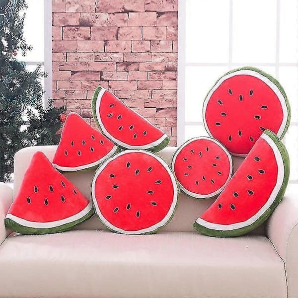 Watermelon Pillow Fluffy Watermelon Plush Soft Toy Gift 30cm