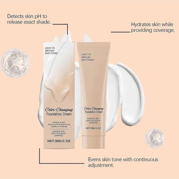 Farveskiftende Foundation med Intelligent Farvetilpasning, Langvarig Medium Dækning, 30 ml