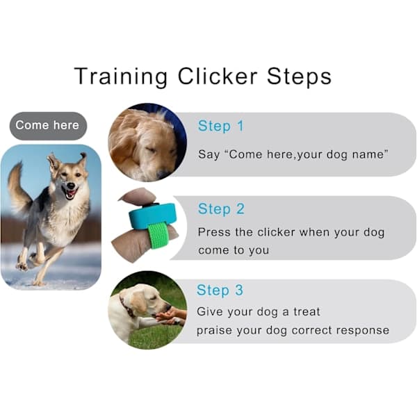 7-pack Dog Training Clicker - Clicker for Dogs and Cats, Training Aid