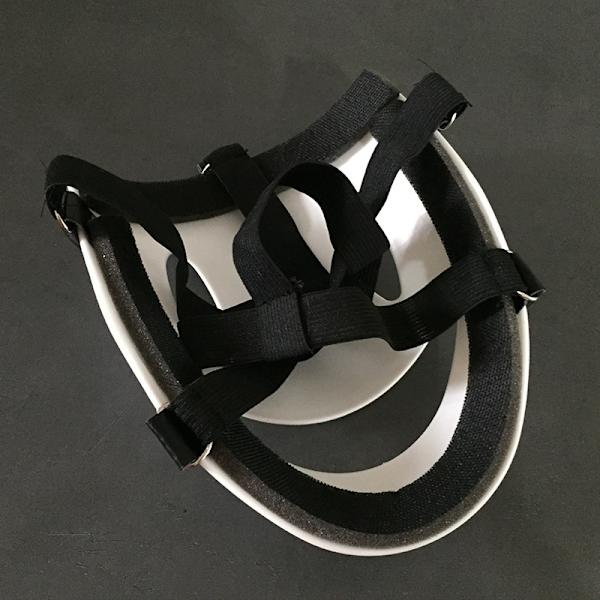 Mask fuldt ansigt horror mystisk smiley hvid maske mand - afvis kamera system