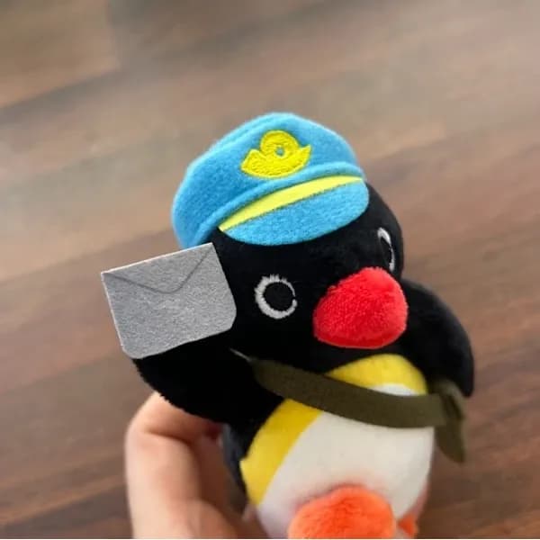Pingu Postman Pehmolaukun Koriste Avaimenperä Avainketju Lisävaruste Söpö Pingviini