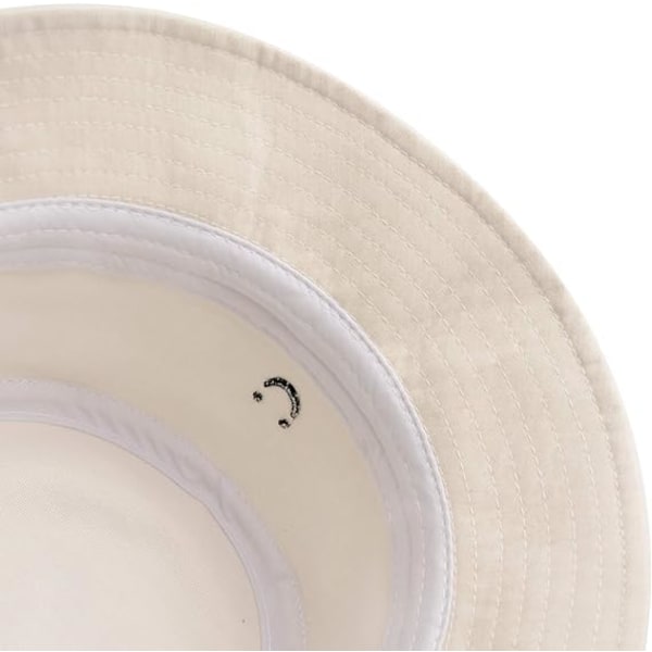 Leende Ansikte Bucket Hat för Män Sommar Resa Bucket Strand Solhatt Broderi Utomhus Kepsen för Män Kvinnor