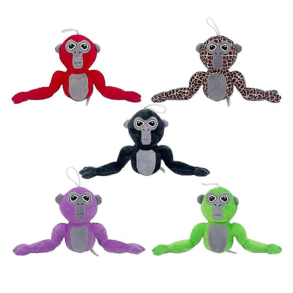 Gorilla Tag Värikäs Gorillanukke Pehmolelu Purple gorilla accessories