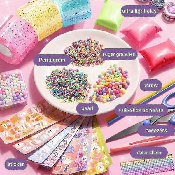 25-26 Nano Tape Bubble Kit för barn med steg-för-steg-handledning och spårlös Nano-tejp, hw a