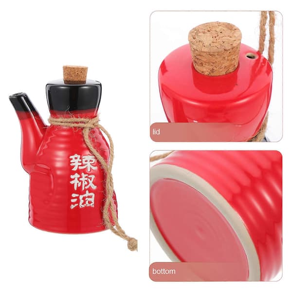 Keramisk eddikdispenser i japansk stil, væskedispenser for oppbevaring