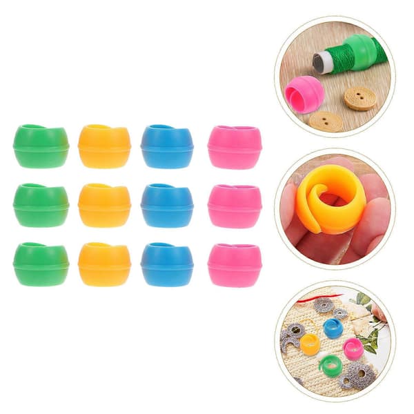 100 stk. trådspolekrammere Sytrådskontrolklemme Spoleholderclips (assorterede farver)
