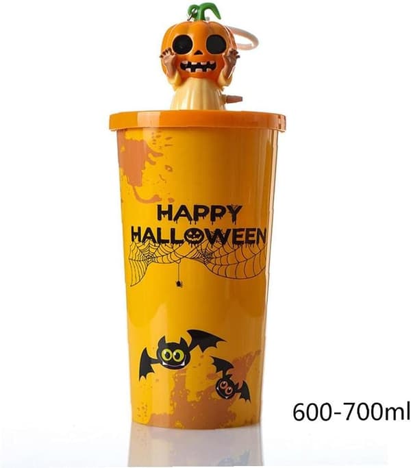 Halloween Pumpa Halmkopp Halloween Mekanisk Nyckelring Halmkopp Halloween Rolig Pumpa Dryck