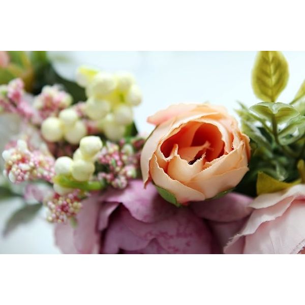 Justerbar blomsterhodebånd Blomsterkrans Krone Halo Hodeplagg Bryllup Festival Fest