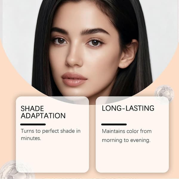 Fargeendrende foundation med intelligent nyansematching, langvarig middels dekkevne, 30 ml