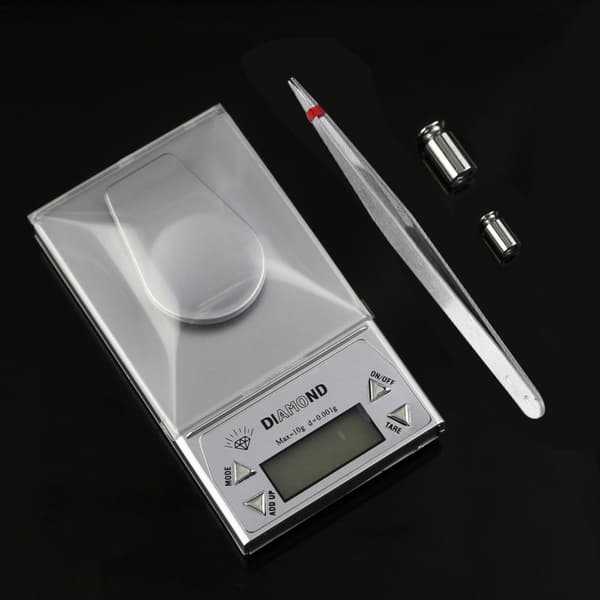 10g/0,001g Milligram Precision Digital Smyckes Diamantvåg Viktbalans Gram
