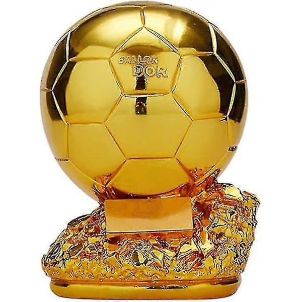 Ballon d'Or Trofæ Samlerobjekt 21cm - Bedste Gaver til Fodboldfans og Samlere 21cm