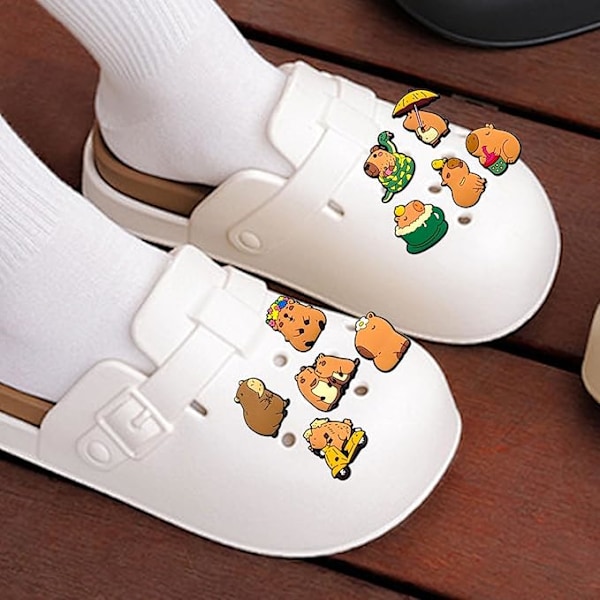 Crocs Bowls, 20 stk. Søde Dyre Ko Dekorative Pins, PVC Crocs Tilbehør, Børn Teenagere Kvinder Piger Træsko Tilbehør