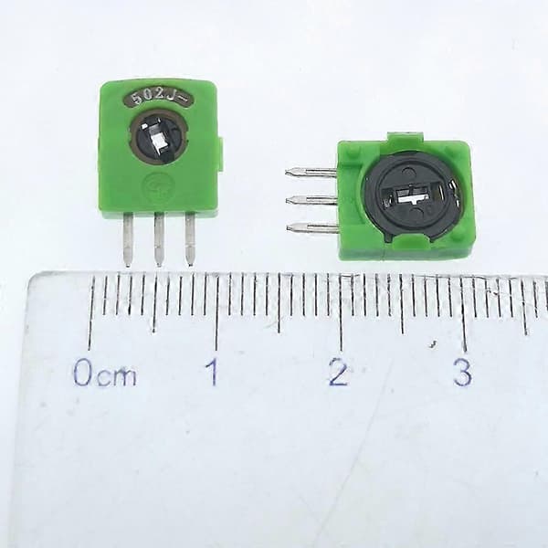 5 st B502J- Vridpotentiometer Trebens Servopotentiometer Linjär Potentiometer Vippmotståndssensor Potentiometerbit