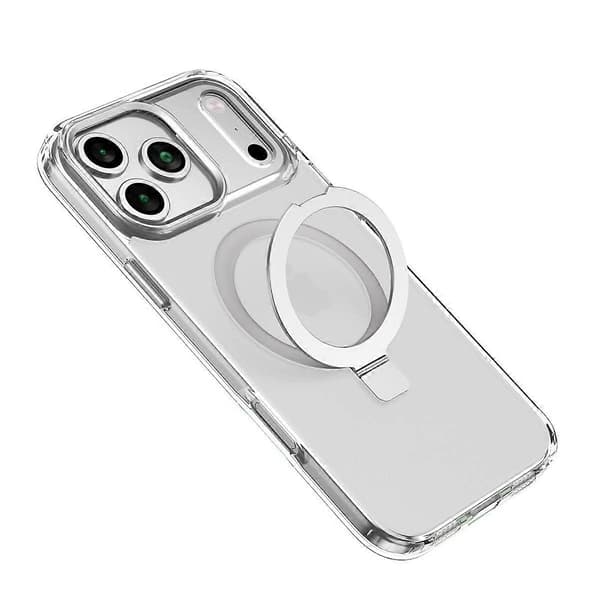 Magnetic Stand Case Compatible with iPhone 16 Plus Shockproof & Anti-Fingerprint
