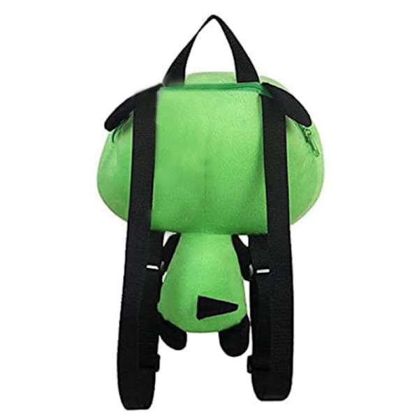 Ny Alien Invader Zim 3D Øyne Robot Gir Søt Utstoppet Plysj Ryggsekk Grønn Veske Julegave 35 cm
